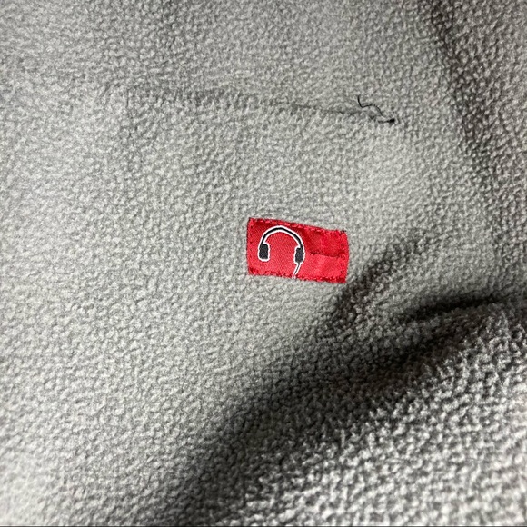 Russell Athletic Men’s Gray Hoodie Size M Fleece Lined Orange Camo Hood - Picture 12 of 15